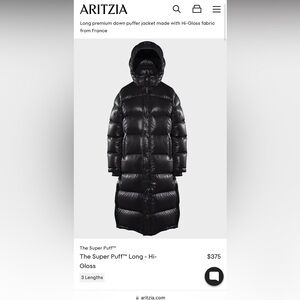 Aritzia Super Puff long - high gloss